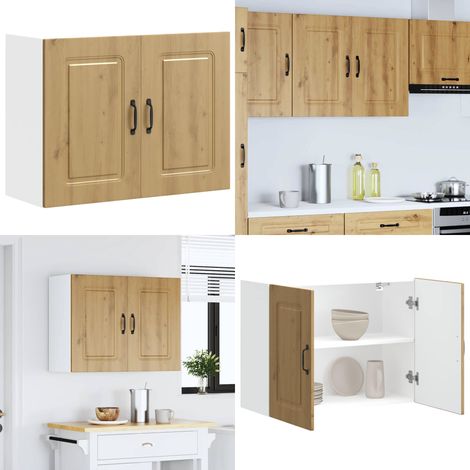Armario pared cocina Kalmar madera ingeniería roble artesanal - Armario pared cocina - Armario de madera
