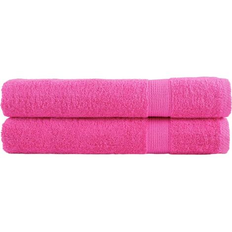 Toallas premium SOLUND 2 unidades rosa 100x200 cm 600 gsm