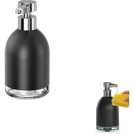 Automatischer Seifenspender, intelligenter, berührungsloser Spender mit 5 Farbleuchten und 5 Füllstufen, wasserdicht (IPX7), USB-aufladbar, für Küche, Bad und Spülmaschine. (1/5)