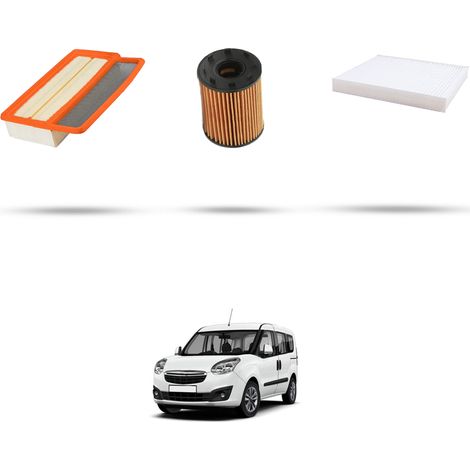 Kit tagliando 3 filtri compatibile con Opel Combo D 1.4 CNG 88kw Dal 2012 (1/5)
