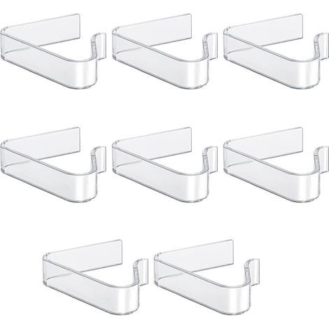8pcs Pince à Nappe Plastique Transparente, Porte-Nappe pour Table d'Épaisseur 1,7-3,5cm - Noël, Fête, Mariage d'Intérieur et d'Extér (1/5)