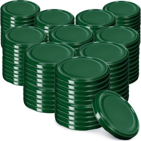 KADAX 100x Glasdeckel Fi 82 Kappen für Gläser Deckel Konserven