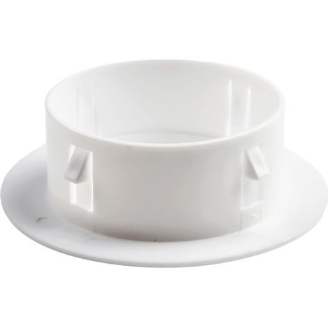 Schutzabdeckung für Wandlöcher, robustes PP-Material, abnehmbare Abdeckung. Dekorative Wandlochabdeckung zum Abdichten von Küchenmöbeln, Schränken, Bücherregalen und Regalen (80 mm). (1/4)