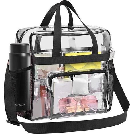 Sac de sport transparent - Sac de transport transparent - Pour travail, événements sportifs et concerts - Usage multiple (1/5)