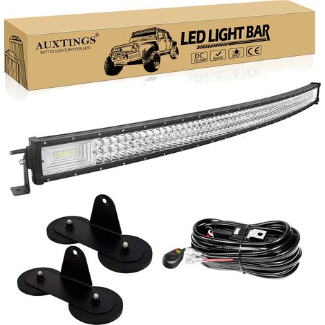 Barre lumineuse LED, conception étanche, sortie de haute luminosité, 50in Supports Fil (1/2)