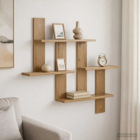 vidaXL Scaffale da parete Rovere Artigianale 85 x 13,5 x 73,5 cm