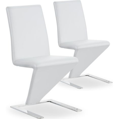 Lot de 2 chaises Flash Blanc (1/4)