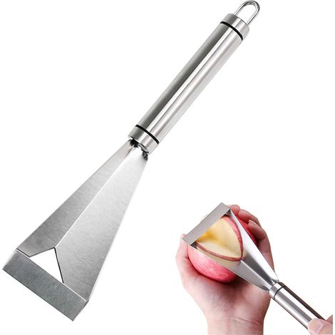 Couteau à fruits triangulaire en acier inoxydable 430, argent (1/5)