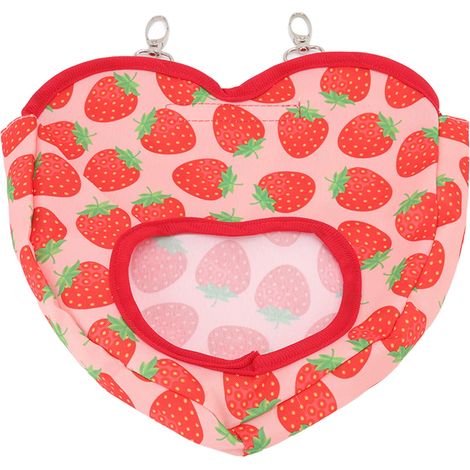 Distributeur de Foin en Forme de Cœur pour Lapins - Sac de Nourriture Suspendu pour Rongeurs, Cochons d'Inde et Petits Animaux (1/5)