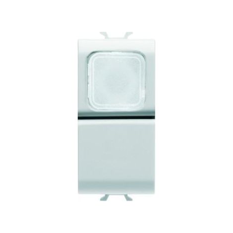 B-P 1M 1P NO 16A VOYANT TRANSP. BLANC GEWISS GW10144