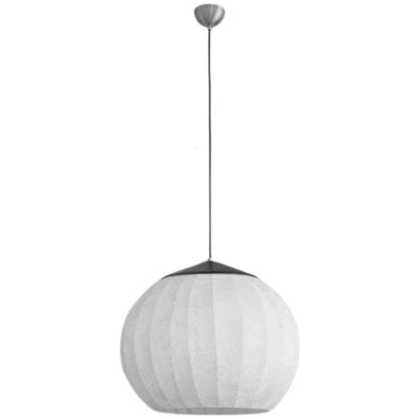 VURAHOME - Lustre en tissu à boule de lanterne, nouveau style chinois, simple et créatif - Adjustable 40in Hanging Fixture for Living Room, Dining Room, Bedroom, and More (1/4)