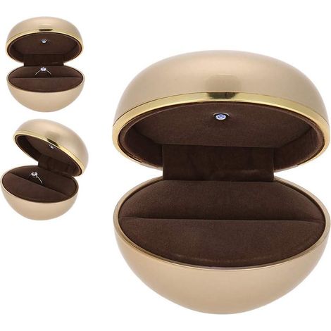 Lot de 3 Boîtes de Rangement Ronde Anneau, Coffret Surprise Lumineux LED, Boîte Cadeau Éclairée, Organiseur Circulaire avec Éclairage (1/5)