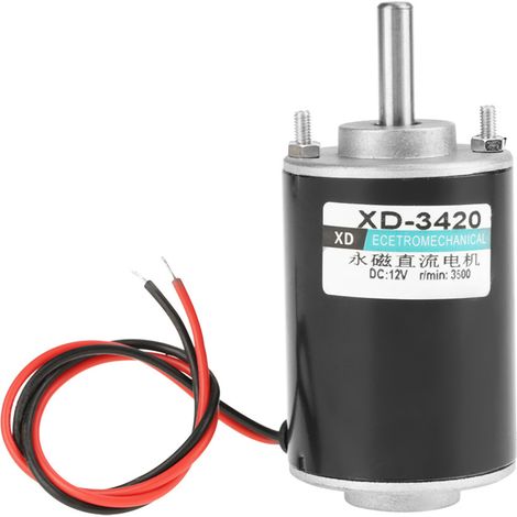 XD-3420 30W Permanent Magnet DC Motor High Speed CW/CCW(12V 3500RPM)
