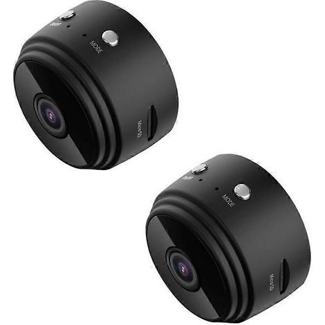 Lot de 2 mini-caméras A9 WiFi pour la surveillance et la sécurité à distance (1/5)