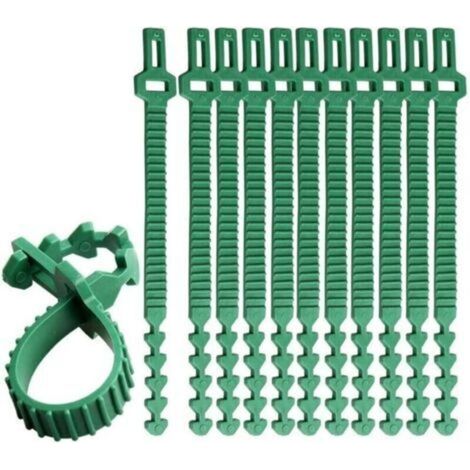 10 fascette per piante resistenti, cinghie regolabili per alberi da 33 cm, fascette di fissaggio per piante da giardino per il supporto di cespugli di rose -Crezuo