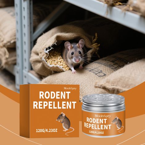 Rodent repellent, plant-based, for home, gardening, and vegetable plots. Repels and protects against rodent bites. 120g -- BIEMMEDUE (1/5)