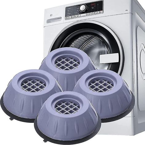 Lot de 4 amortisseurs de vibrations pour machine à laver. Tapis anti-vibrations universel en caoutchouc. (1/5)