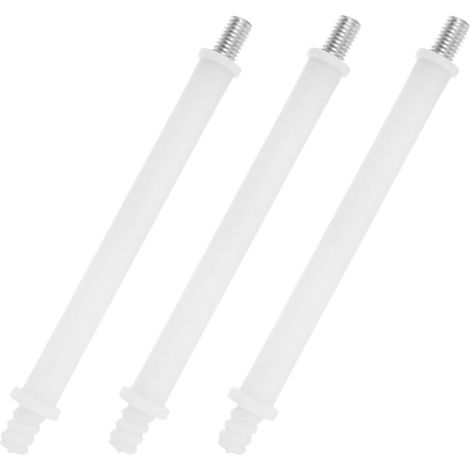 Lot de 3 Connecteurs de Remplacement pour Manche de Brosse de Toilette en Plastique Blanc Connexion Sécurisée et Remplacement Facile pour Salle de Bain (1/5)