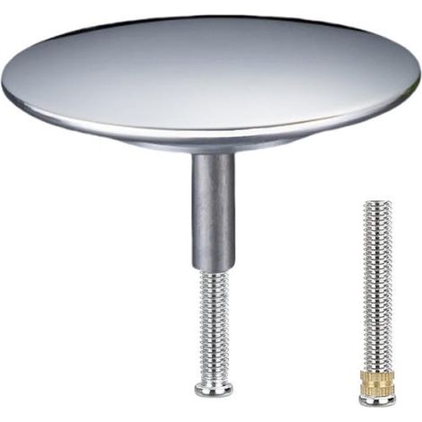 Bouchon De Baignoire Ø 72 mm, Bouchon Baignoire avec Vis Réglable, Clapet De Lavabo, pour n'importe Quelle Baignoire Standard