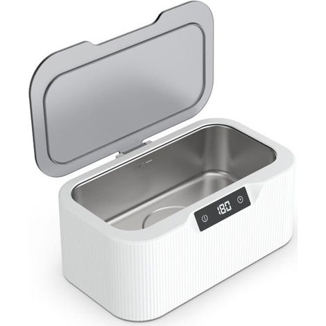 Nettoyeur à ultrasons 500 ml, 42 kHz, écran tactile, 3 modes de nettoyage, pour lunettes, bijoux, montres et vaisselle-Crezuo