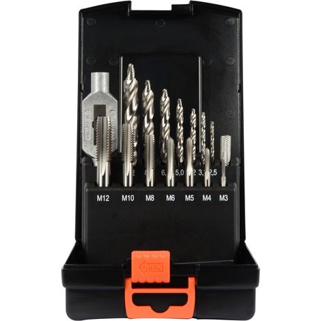 Projahn Gewindebohrer PROSTEP Set HSS-G 15-tlg. M3 - M12 in Kunststoffkassette (1/4)