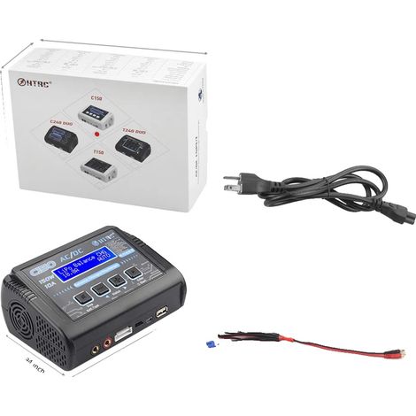 Akkuladegerät, intelligente Ladefunktionen, vielseitige Kompatibilität, Set A, EU-Stecker (1/2)