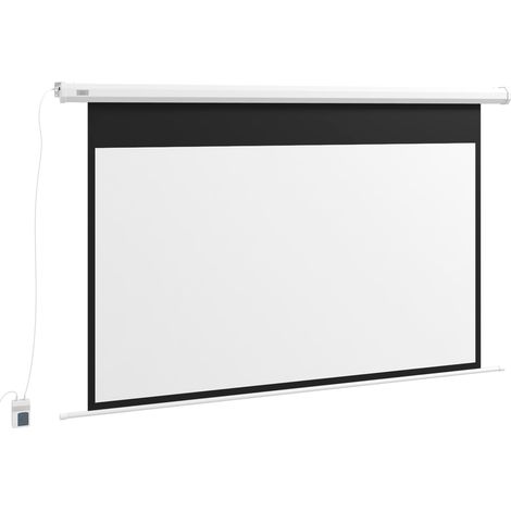 Telo per Proiettore 84" 16:9 Motorisé Telecomando 215x8x140cm Bianco