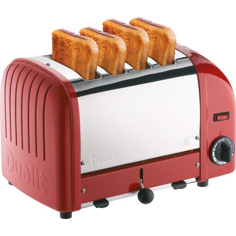 Tostadora de 4 rebanadas, 2200 W, roja - 40366 - Dualit -