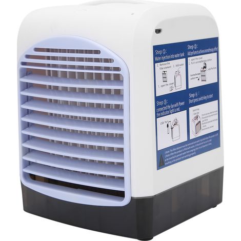 Mini ventilateur de bureau rafraîchissant aromathérapie portable diffuseur parfum refroidisseur d'air silencieux USB (1/5)