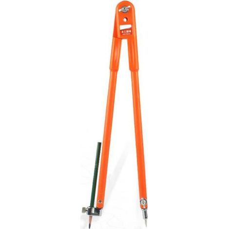 1Pc Charpentier PréCision Crayon Compas Grand DiamèTre SéParateurs RéGlables Boussole à Bois Rayon Max 75Cm (1/4)