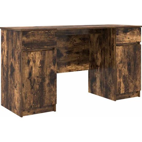 Maison Exclusive - Scrivania Rovere fumo 140 x 49 x 76 cm Legno multistrato