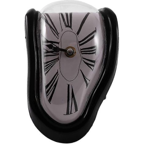 Tissu fondant, horloge décorative créative inspirée de Dali, surréalisme, tissu fondant moderne, compatible avec les tissus muraux torsadés, décoration amusante, compatible avec les e-mails, le bureau (1/5)
