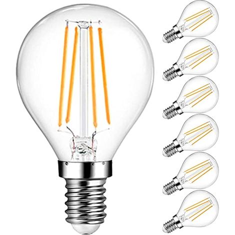 Ampoule LED Filament E27 G45, 6W 60W, Blanc Chaud 600Lm 3000K (1/5)
