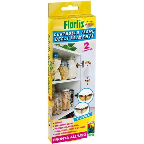 Pièges à mites alimentaires 2 pièces Flortis