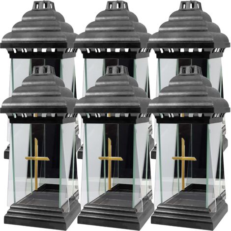 Cappella con lanterne portacandele e croce Cer-Far Z-418, 6 pezzi (1/4)