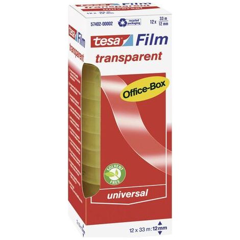 Ruban adhésif tesa tesafilm 33 m x 12 mm transparent 12 pack (1/2)