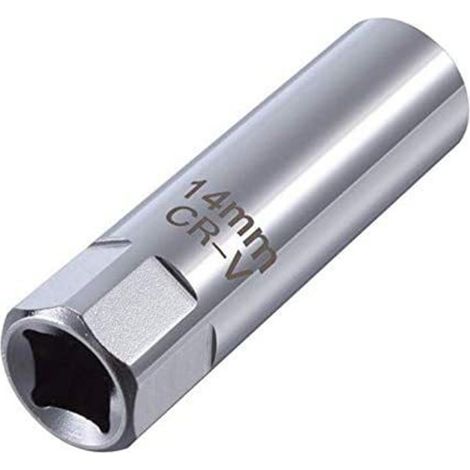 Lntyq Douille à bougie d'allumage 12 pans 14 mm 3/8" à paroi mince compatible avec BMW, Mini, Nissan, Mercedes
