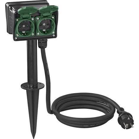 Toma jardín Proplus garden socket 16A 230V 3680W 4 vías 2m (1/3)
