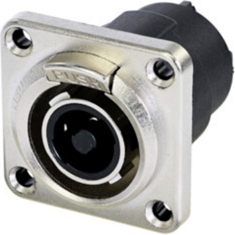 Neutrik NLT4FPXX Lautsprecher-Steckverbinder Stecker, gerade Polzahl: 4 Schwarz, Silber 1 St.