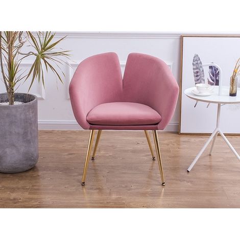 MEUBLER DESIGN Chaise Design Velours Love - Velours Noir, Métal, Mousse polyéthylène, Style Art déco, 67 x 61 x 79 cm (1/4)