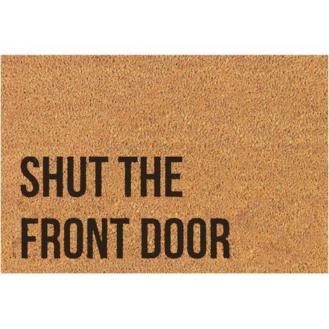Tapis De Seuil En Fibres De Coco - Dos En PVC Antidérapant - Pour Entrée Intérieure Ou Extérieure - 60 x 90 cm - 1 Pièce (1/5)