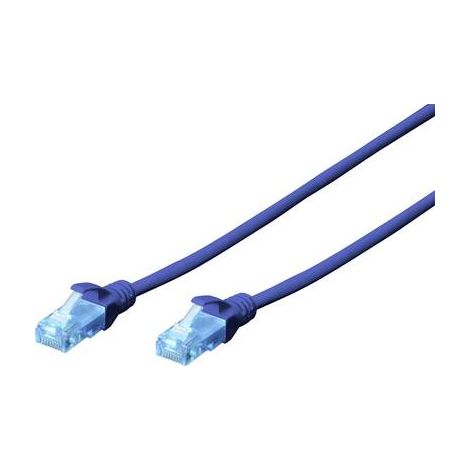 Câble de connexion U/UTP Cat5e - [1x RJ45 mâle - 1x RJ45 mâle] - DK-1511-030/B - 3.00 m - bleu (1/2)