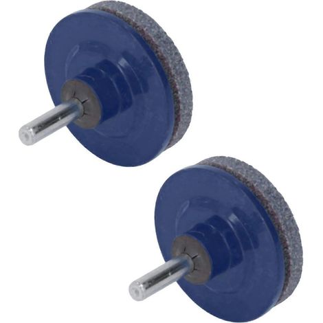 Affûteur de lames de tondeuse à gazon en acier inoxydable ABS (lot de 2), bleu (1/4)