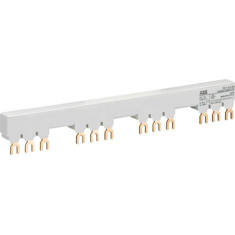 Peigne d'alimentation 65A Max pour 4 MS116-MS/MO132 avec 2 contacts auxilliaires 1SAM201906R1124 ABB H440078
