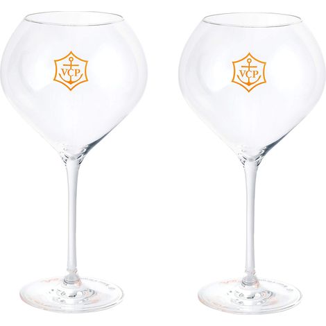 Veuve Clicquot - Lot de 2 flûtes à champagne en acrylique