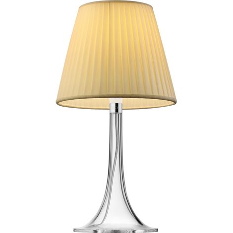 [NEUWERTIG] B-Ware Flos Miss K T Tischleuchte Lampe Stehlampe Transparent Natur Polykarbonat Plisse