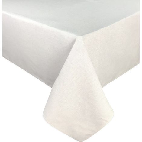 NAPPE ANTITACHES RÉSINE TORINO Couleur unie ECRÙ Cm.140x300 x18 personnes