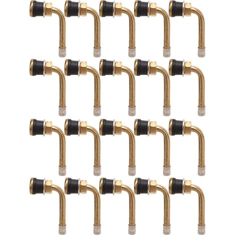 Extension de tige de Valve de pneu en cuivre, 20 pièces, résistante aux rayures, pour camion, remorque, camping-car, véhicule récréatif