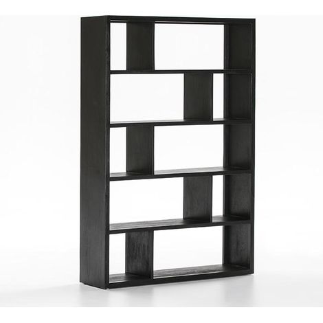 Estanteria 120X34X180 Madera Negro (1/4)