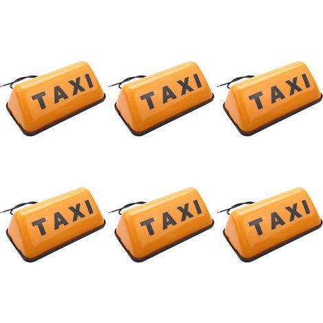 Convient pour 6 panneaux de signalisation LED pour taxis, feux de jour, pour automobiles, 12V 3W, conduite autonome, montage sur toit. (1/5)